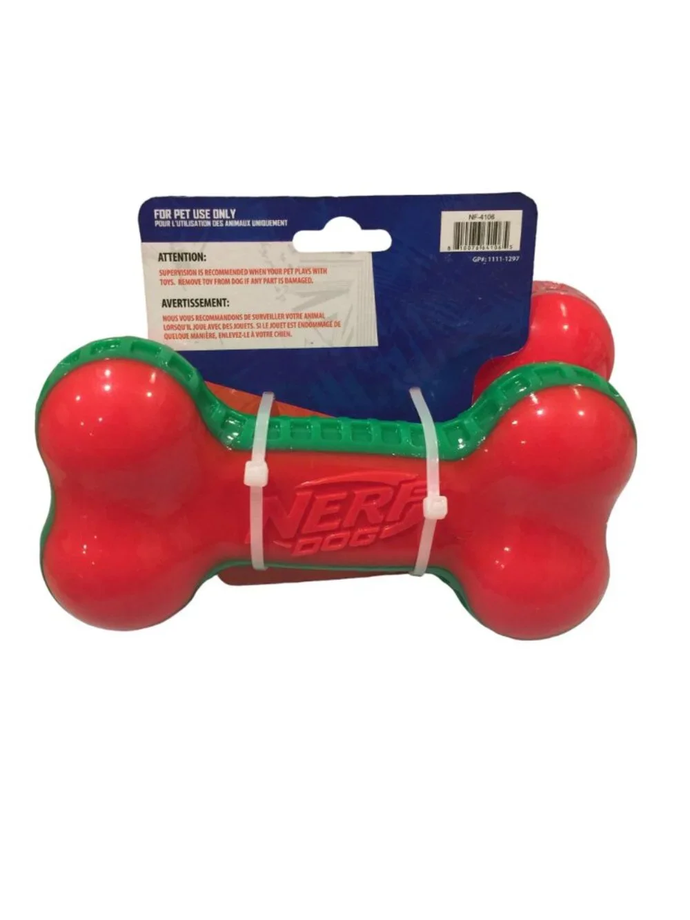 NERF DOG Holiday Edition Squeak 7 1/2